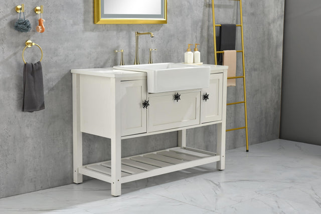 24"L x 19" W Farmhouse/Apron Front White Kitchen Sink