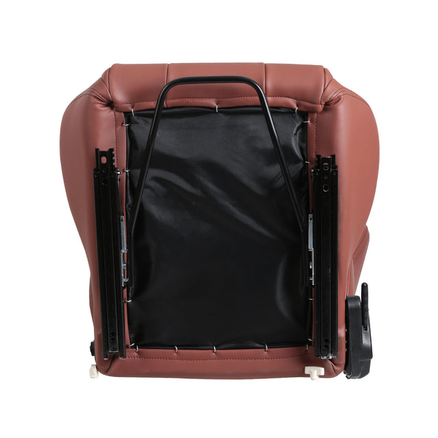2-Piece Ergonomic Racing Seats with Adjustable Double Slides,PVC Racing Simulator Game seats,Brick Red