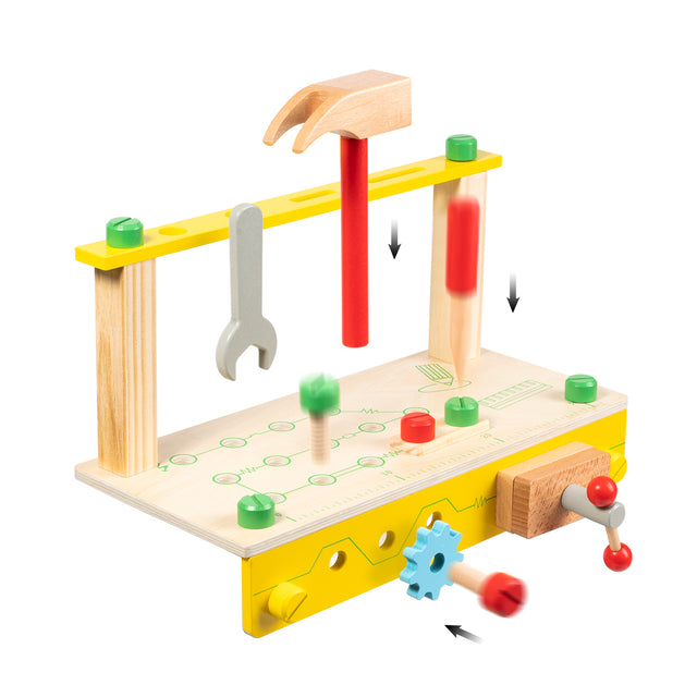 Wooden Tool Workbench Toy for Kids (8 pcs an order)