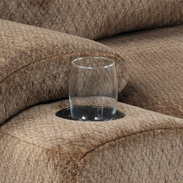 95.7" Modern Padded Upholstered Sofa Bed Sleeper Sectional Sofa with Storage Chaise and Cup Holder for Living Room Furniture Set