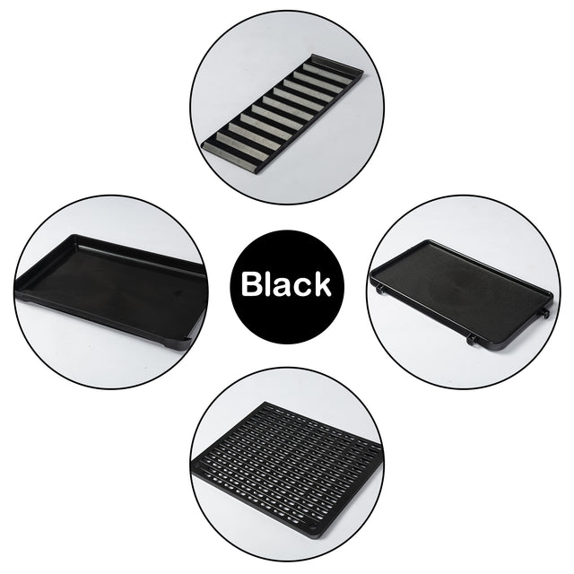 4-Tier 32"Small Animal Metal Cage Height Adjustable with Lockable Casters Grilles Pull-out Tray for Rabbit Chinchilla Ferret Bunny Guinea Pig Squirrel Hedgehog(BLACK)(=OLD SKU:W69133214)