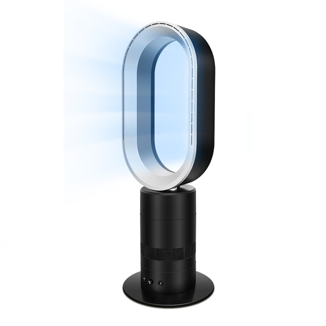 HealSmart 27 inch Bladeless Tower Fan, Adjustable Speeds Settings Floor Fan, 90° Swivel, 30-90 min Timing Closure Bladeless Fan, Stylish and Modern fan, Low Noise, Black