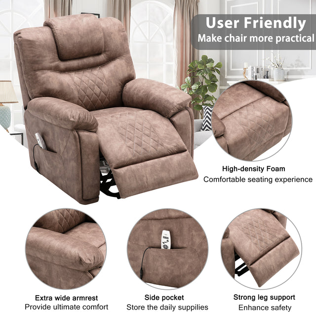 Orisfur. Power Lift Chair with Adjustable Massage Function, Recliner Chair with Heating System for Living Room