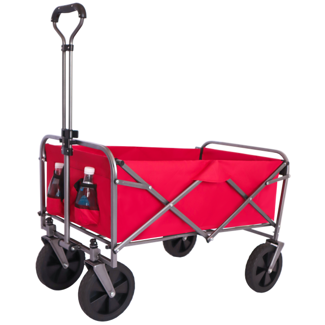 Outdoor Garden Multipurpose Micro Collapsible Beach Trolley Cart Camping Folding Wagon
