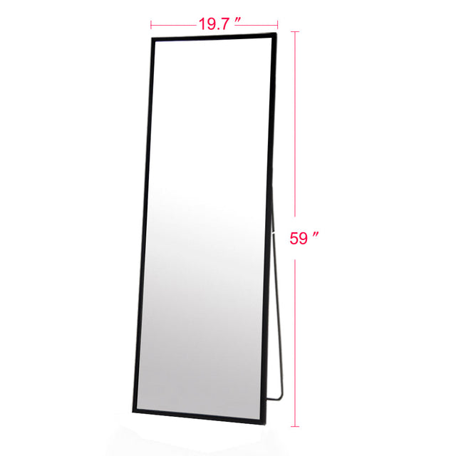 Cathy1700 500-b Full Body Mirror Full Length Floor Mirror Free Standing Black Dressing Mirror Home Décor (59” x 19.7”)