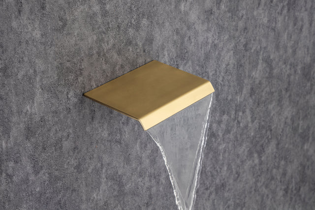 Shower Faucet Set 3-Function Bathroom Shower Fixtures with Waterfall Tub Spout Wall Mount 10 inch Rain Shower Head