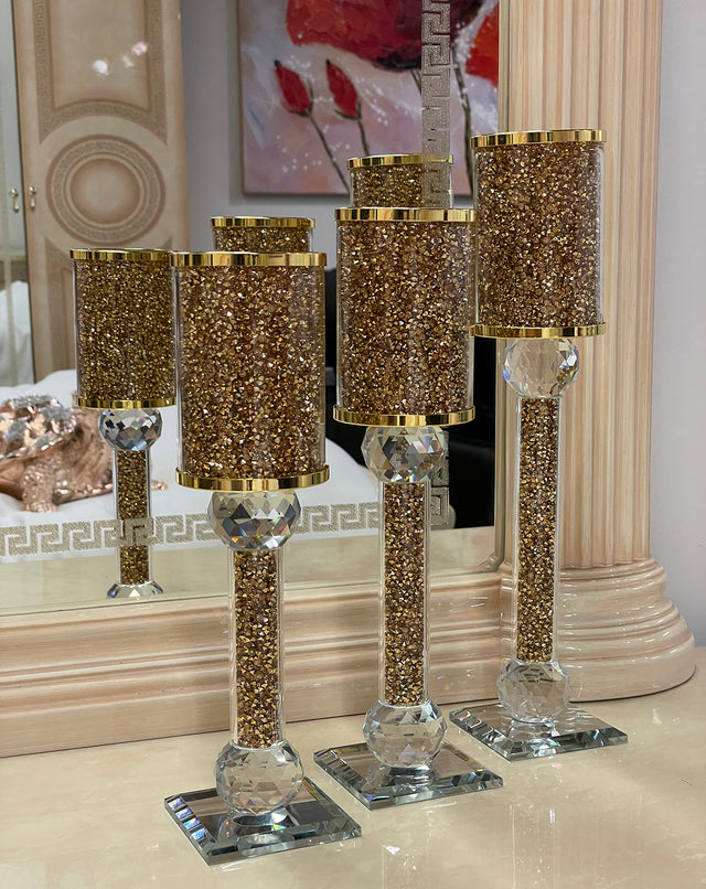 Ambrose Exquisite 3 Piece Candle Holder Set