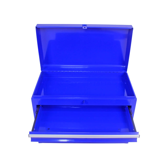 Detachable 5 Drawer Tool Chest with Bottom Cabinet and one Adjustable Shelf--Blue