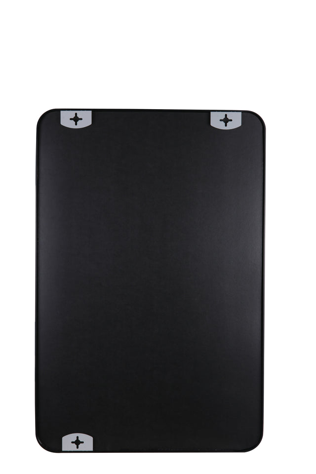 Black 24 "x36" Metal Rectangular Bathroom Wall Mirror