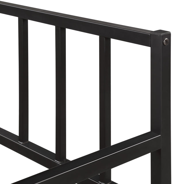 【Not allowed to sell to Walmart】Twin Daybed with Trundle Multifunctional Metal Lounge Daybed Frame for Living Room Guest Room