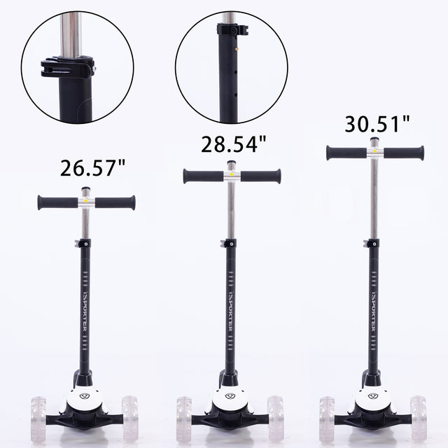 3 wheel scooter for kids ages 3-5years old,Boys and Girls Scooter with Light Up Wheels, Foldable & Adjustable, Anti-Slip Deck