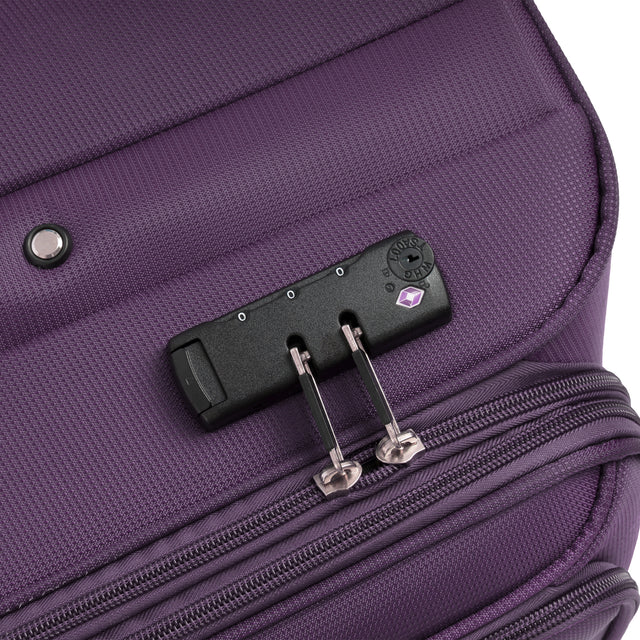 Softside Luggage Expandable 3 Piece Set Suitcase Upright Spinner Softshell Lightweight Luggage Travel Set