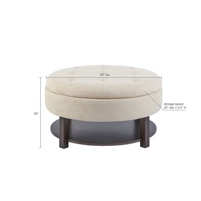 Miller Round Storage Ottoman