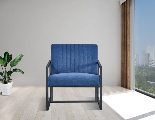 Modern design high quality fabric(BLUE) + steel armchair,for Kitchen, Dining, Bedroom, Living Room