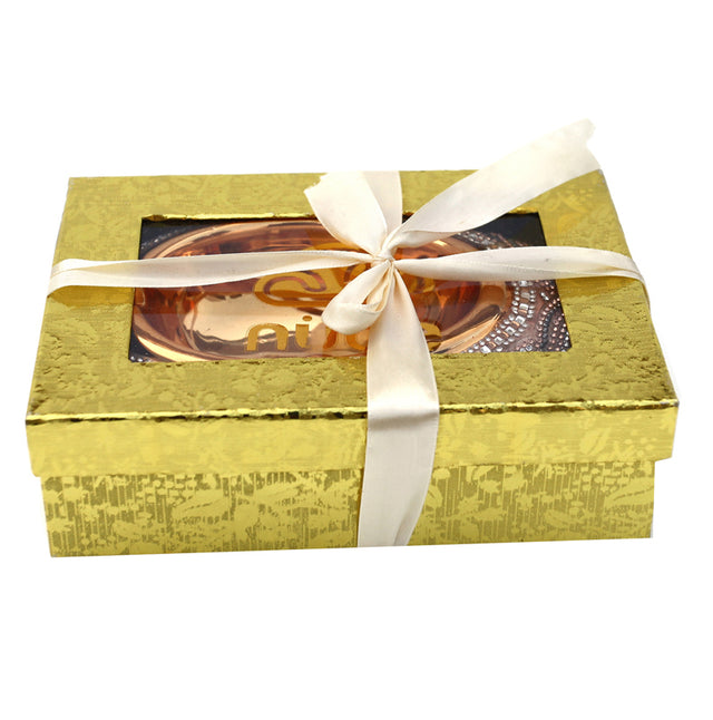 Ambrose Chrome Plated Crystal Embellished Ceramic Ashtray