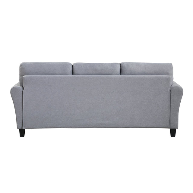 Modern Living Room Sofa Set Linen Upholstered Couch Furniture for Home or Office ,Light Grey-Blue,(1+2+3-Seat,Old Sku:SG000373AAA)