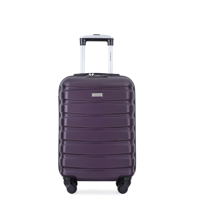 20" Carry on Luggage ABS Lightweight Suitcase, Spinner Wheels, TSA Lock, Purple