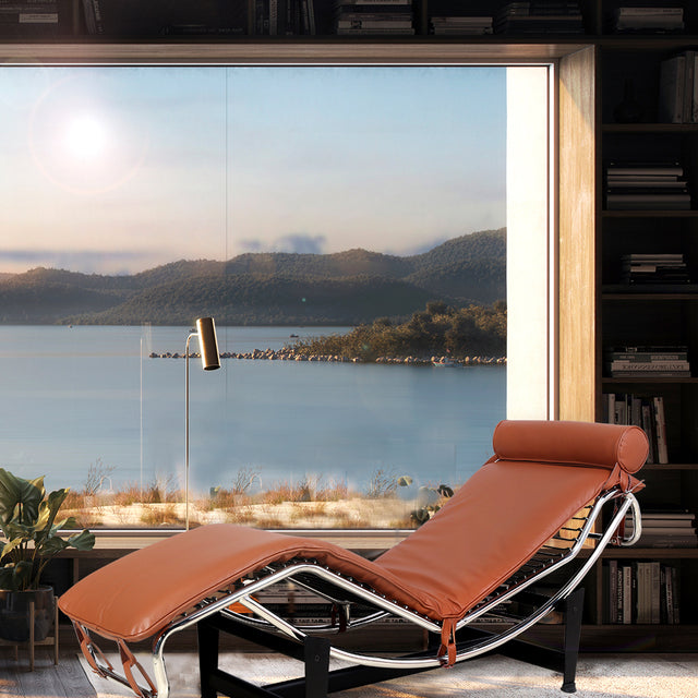 Le Corbusier LC-4 Style Replica Chaise Lounge Chair Mid Century Modern for living room/bedroom