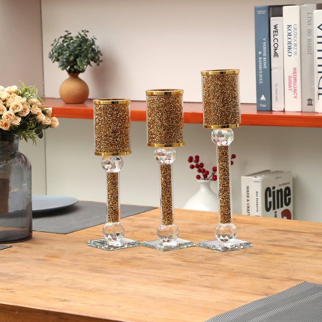 Ambrose Exquisite 3 Piece Candle Holder Set