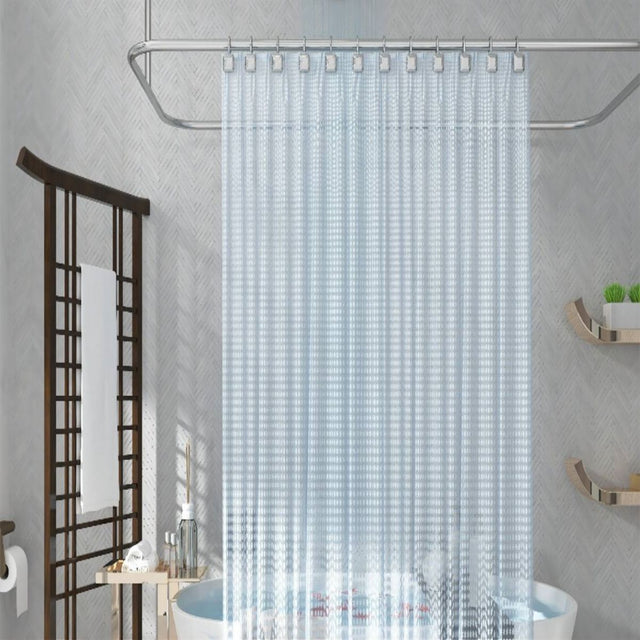 Silver Shower Curtain Hook, Zinc Alloy Hook, Set of 12