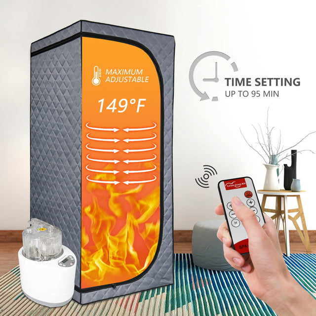 Sojourner Portable Sauna for Home - Steam Sauna Tent, Personal Sauna - Sauna Heater, Tent, Chair, Remote Included for Home Sauna - Enjoy Your Own Personal Spa