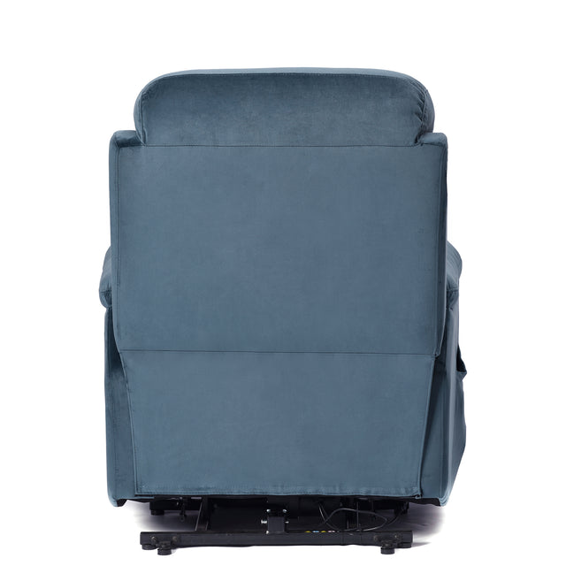 Lift Chair Recliner for Elderly Power Remote Control Recliner Sofa Relax Soft Chair Anti-skid Australia Cashmere Fabric Furniture Living Room Dark Gray