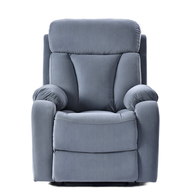 Lift Chair Recliner for Elderly Power Remote Control Recliner Sofa Relax Soft Chair Anti-skid Australia Cashmere Fabric Furniture Living Room Light Gray