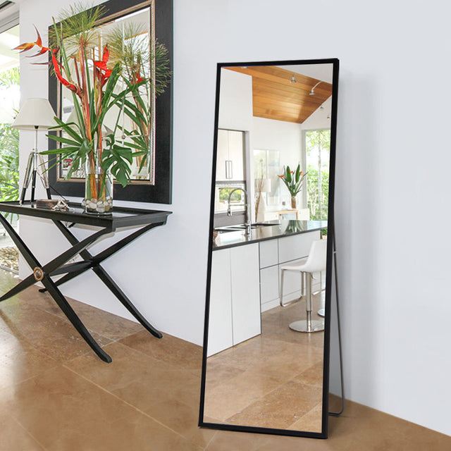Cathy1700 500-b Full Body Mirror Full Length Floor Mirror Free Standing Black Dressing Mirror Home Décor (59” x 19.7”)