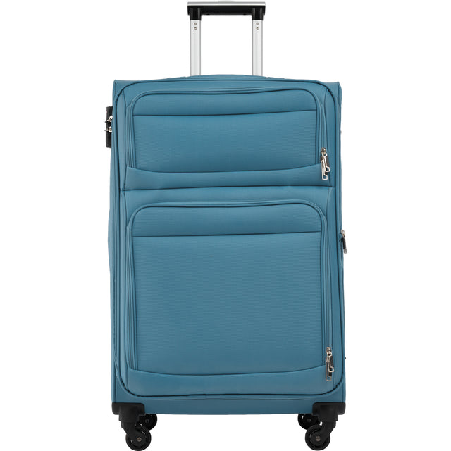 Softside Luggage Expandable 3 Piece Set Suitcase Upright Spinner Softshell Lightweight Luggage Travel Set