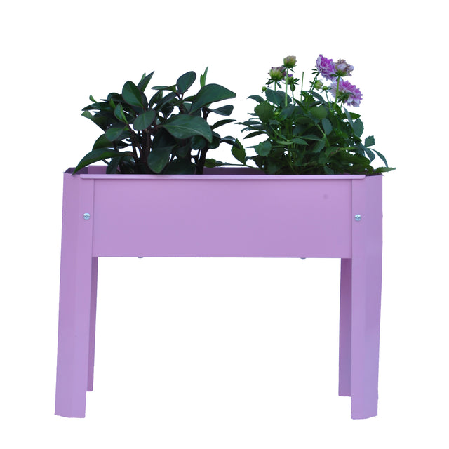 Elevated garden bed, metal elevated outdoor flowerpot box, suitable for backyard and terrace, large flowerpot, suitable for vegetable and flower