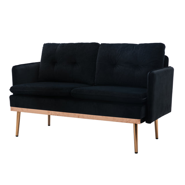 COOLMORE  Velvet  Sofa , Accent sofa .loveseat sofa with Stainless feet