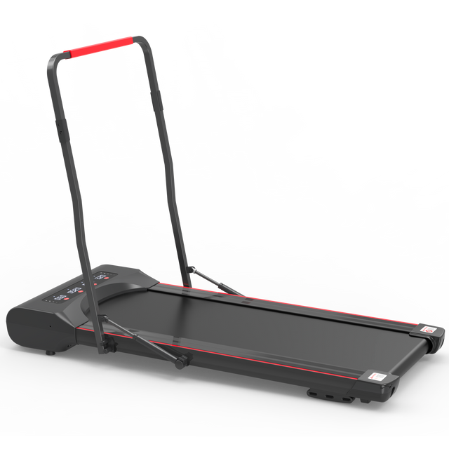 Under Desk Walking Pad Treadmill Foldable with Handlebar Remote Controll