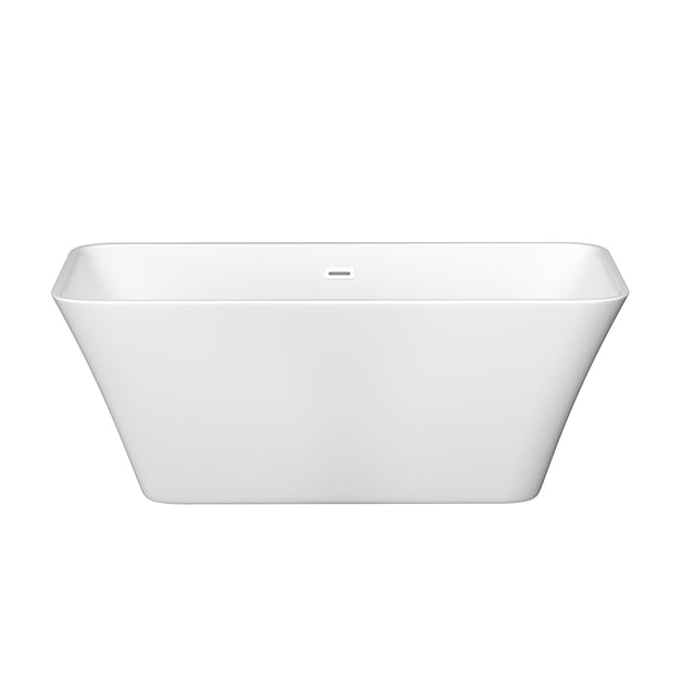 Acrylic Alcove Freestanding Soaking Bathtub-60‘’