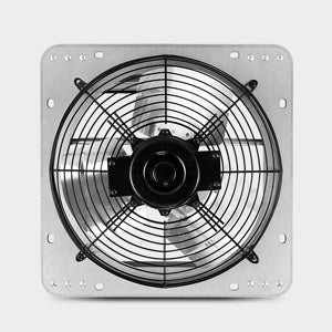IPower 10 Inch Shutter Exhaust Fan Aluminum,115 V, 60Hz, 63W, 0. 52A, 1630RPM, 705CFM, Silver