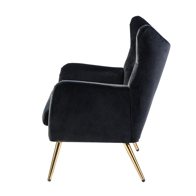 Pheneos 50" Loveseat with Tufted Wingback and Metal Legs