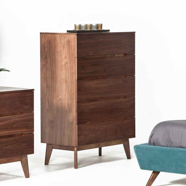 Modrest Lewis Mid-Century Modern Walnut Chest