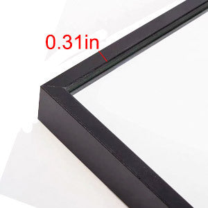 Miro 1500 400-b Full Length Mirror Floor Mirror Hanging Standing or Leaning, Bedroom Mirror Wall-Mounted Mirror with Black Aluminum Alloy Frame, 59" x 15.7"