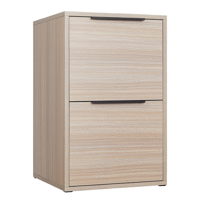 WOOD FILE CABINET WITH 2 DRAWERS VERTICAL FILLING CABINET FOR LETTER