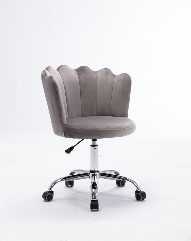 COOLMORE Swivel Shell Chair for Living Room/Bed Room, Modern Leisure office Chair Gray