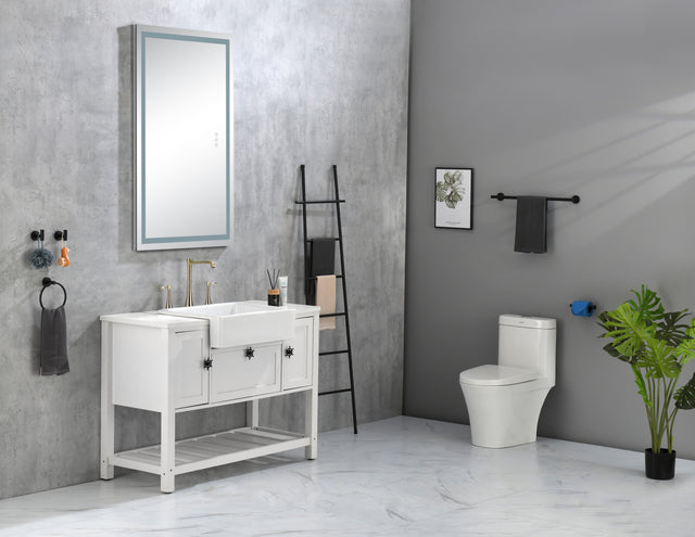 LED Bathroom Mirror with Lights, 40×24 Inch Smart Vanity Mirrors,Lighted Wall Mounted Anti-Fog Dimmable Mirror,Adjustable White/Warm/Natural Lights(Horizontal/Vertical)
