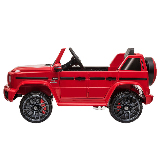 12V kids Ride On Jeep with Remote Control, Electric Car for Kids 3-6 Years, 3 Speeds, Music Story Playing, LED Lights, MP3 Player,Red