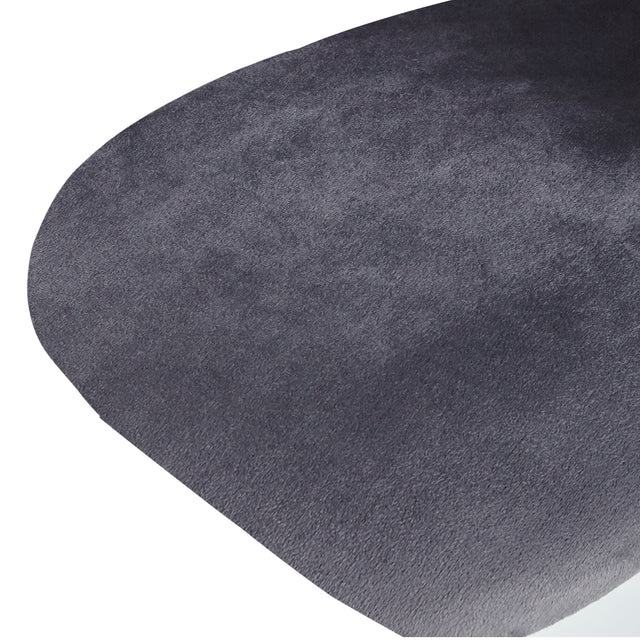 Modern Grey dining chair(set of 2 ) with iron tube golden legs, velvet cushions and comfortable backrest,(N.W 10.582 Ibs / 1piece ) suitable for dining room, living room, cafe, simple structure.