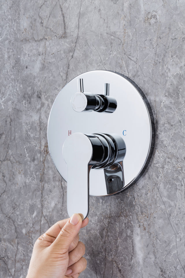 Tub Shower Faucets Sets Complete Bathtub Faucet Set Brushed Nickel Bathtub Shower System with Tub Spout, Bathroom Tub and Shower Faucet Combo Trim Kit with Rough-in Valve