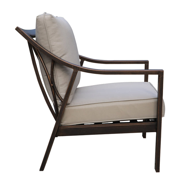 Club Chair, Taupe. Set of 2