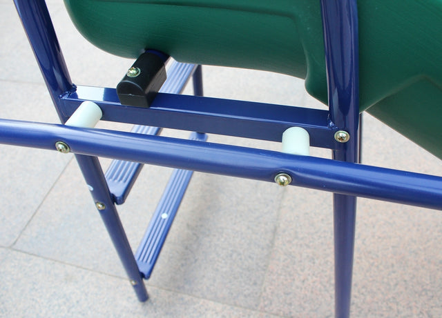 A-Frame Metal Swing Set w/ Slide (Blue, Green, Orange)