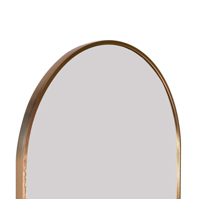 Gold 65 x 22 In Arch Stand full-length mirror