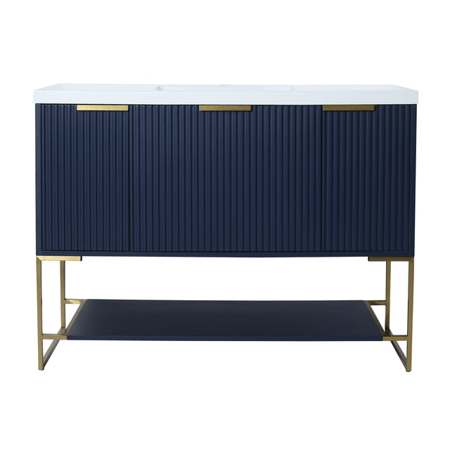 48 Inch Freestanding Bathroom Vanity With Resin Basin,48x18-BVA01148NB