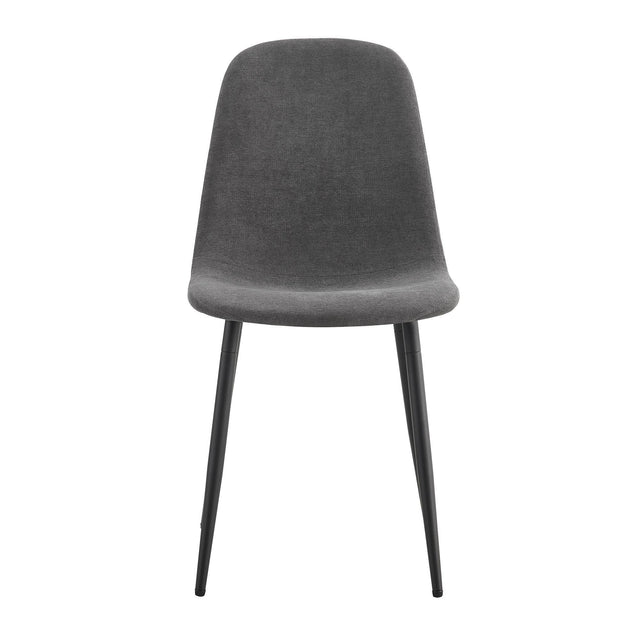 Dining Chairs Set of 4, Modern Mid-Century Style Dining Kitchen Room Upholstered Side Chairs, Accent Chairs with Soft Linen Fabric Cover Cushion Seat and Black Metal Legs,For Kitchen Lounge Farmhouse