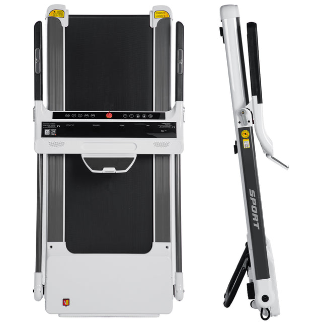 Portable Compact Treadmill;Electric Motorized 3.5HP;14KM/H;Medium Running Machine Motorised Gym 330lbs;Foldable for Home Gym Fitness Workout Jogging Walking;Bluetooth Speaker APP FITIME