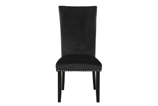 7-piece Dining Table Set with 1 Faux Marble Dining Rectangular Table and 6 Upholstered-Seat Chairs ,for Dining room and Living Room ,Black